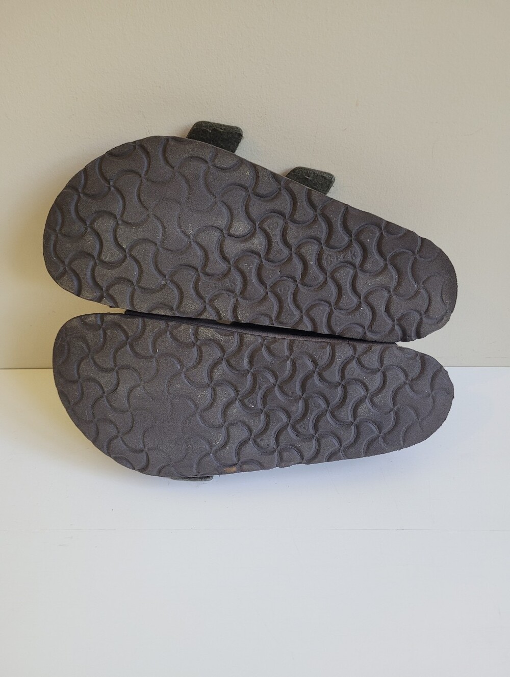 Birkenstock Arizona Footbed Double Buckle Slide Sandals in Taupe - Picture 6 of 8